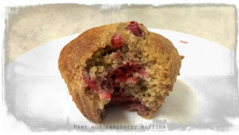 Pear and raspberry muffins1_wtr